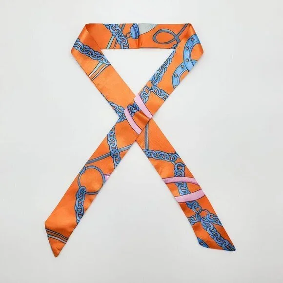 Skinny Scarf | Hand Bag, Neck Scarf (2 pieces) - Color Set #1 / Brand NEW - Picture 14 of 16